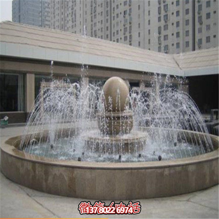 精美中式風(fēng)水球園林雕塑，提升小區(qū)公園噴泉擺放風(fēng)水氣質(zhì)