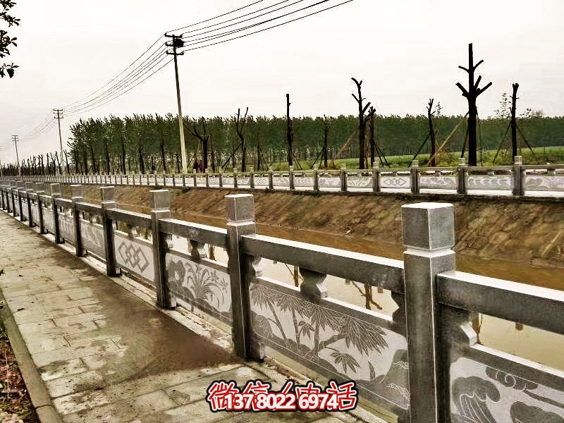 美化城市河道，完美防護欄桿，大理石裝飾