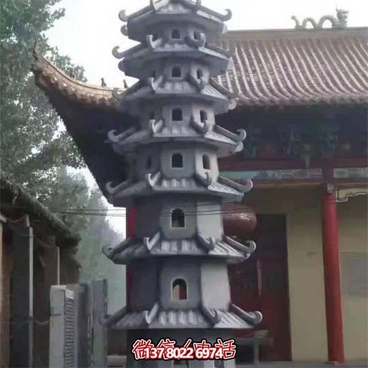 大理石石雕佛塔雕塑，傳承古老文明