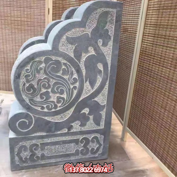 傳統(tǒng)石刻抱鼓，點綴仿古庭院