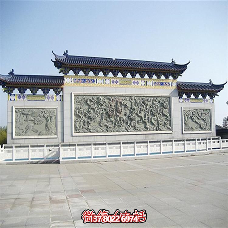 大理石雕刻景觀浮雕、大型影壁壁畫、雕塑藝術(shù)裝置
