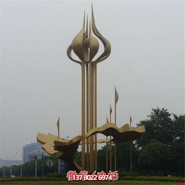 大型不銹鋼景觀擺件，為廣場帶來活力