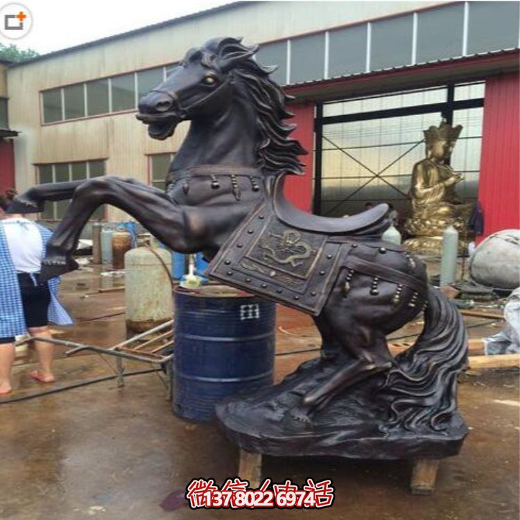 玻璃鋼仿銅戰(zhàn)馬擺件，裝飾你的家