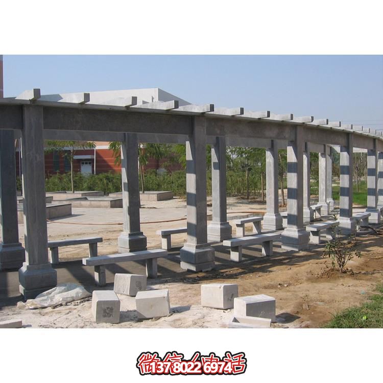 石材長廊，為大型園林戶外空間帶來精致的石雕裝飾