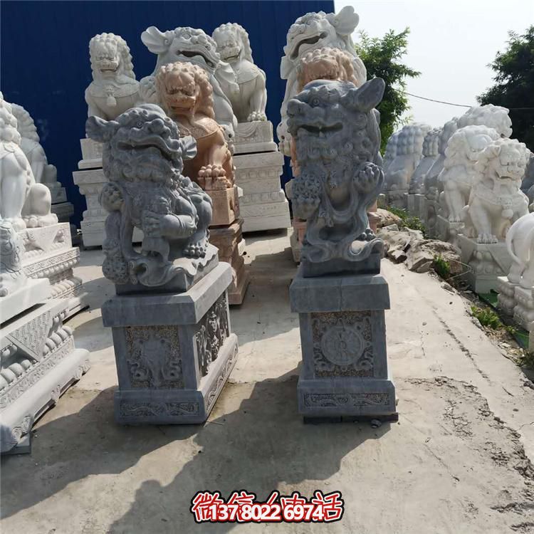 精美獅子大理石石雕，為庭院、公司、門口添彩