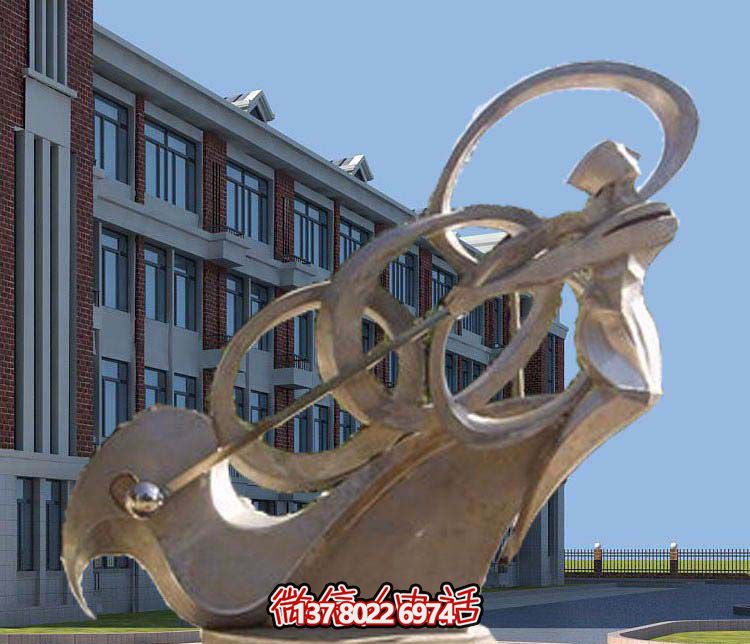 不銹鋼抽象高爾夫球雕塑，點(diǎn)綴景區(qū)園林