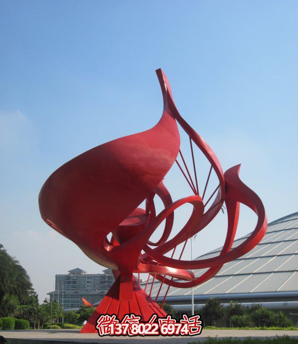 不銹鋼花朵雕塑，個性創(chuàng)意想象