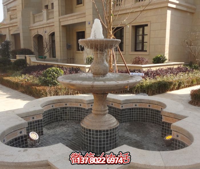 精致的大理石噴泉雕塑，給您的小區(qū)景觀添彩