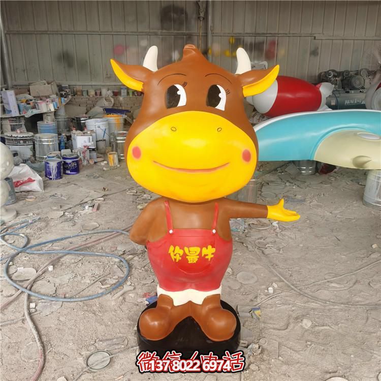 多彩玻璃鋼雕塑，精美卡通公仔，裝點(diǎn)你的店鋪
