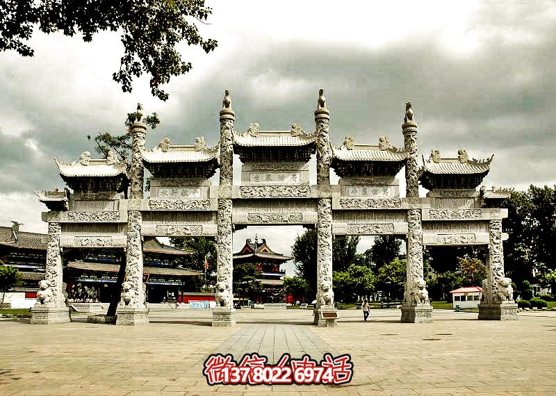 五門浮雕牌坊，美化大型景區(qū)廣場
