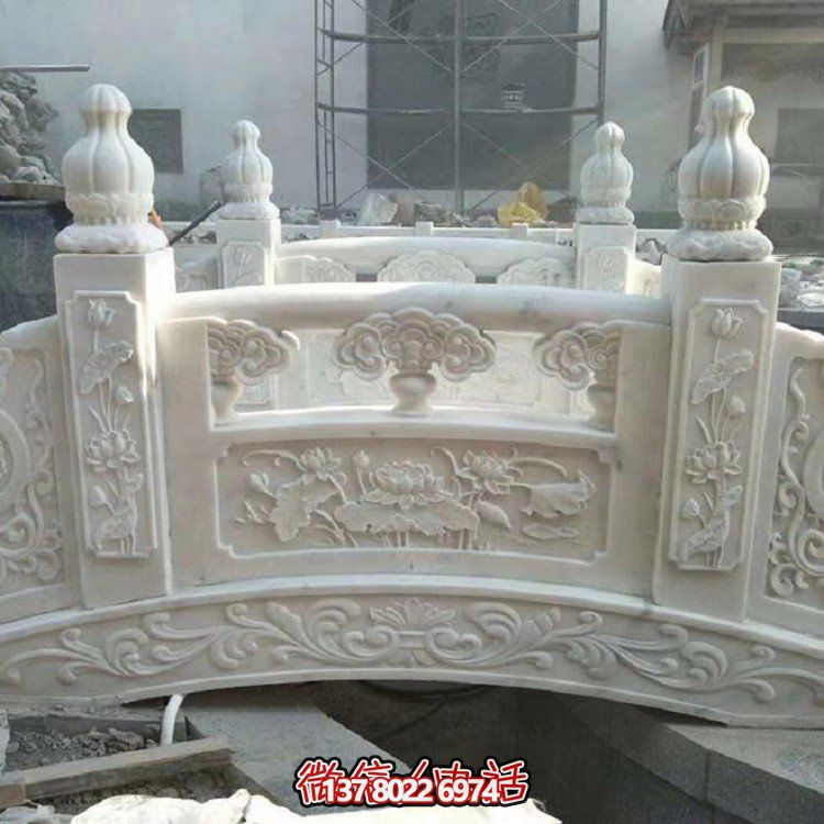 欣賞大理石雕塑的美景，玩轉(zhuǎn)庭院石拱橋