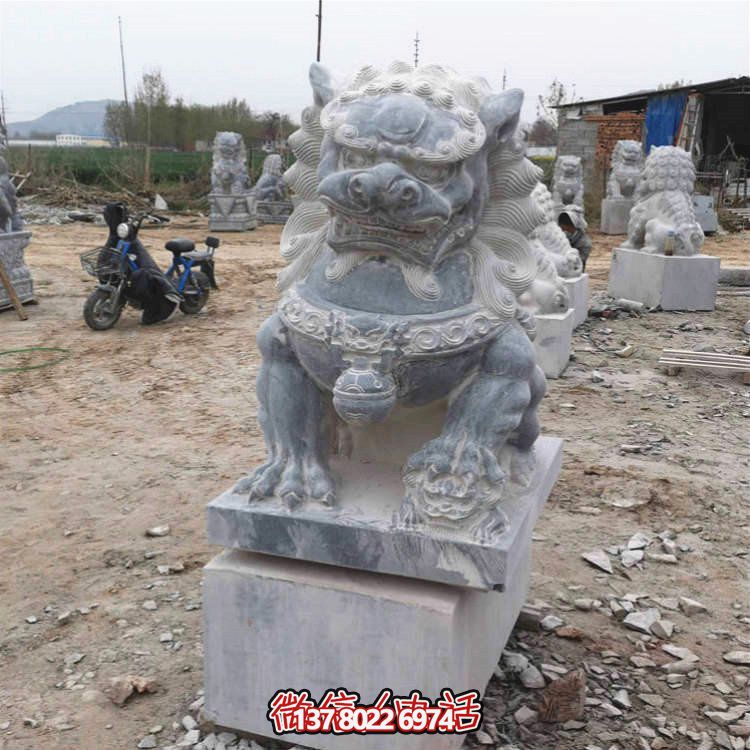 仿古大理石石雕獅子雕塑，為你的園林景觀增添經典風采
