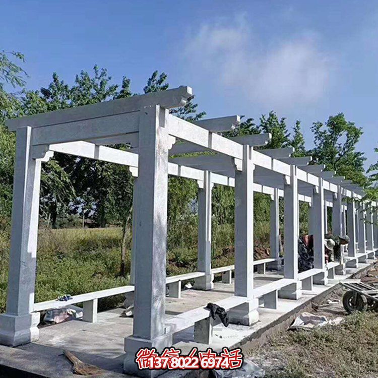 大理石石雕園林景觀(guān)戶(hù)外長(zhǎng)廊雕塑