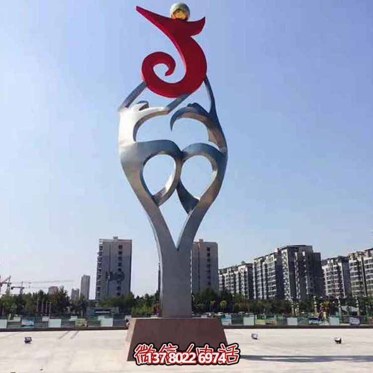 創(chuàng)意大型不銹鋼景觀擺件，點綴戶外廣場園林