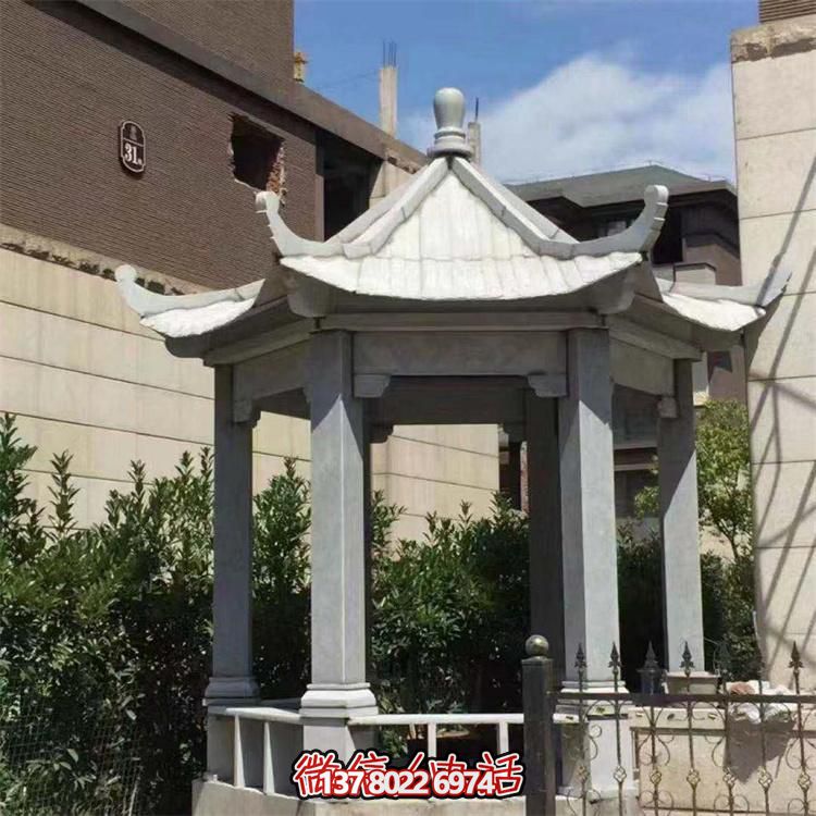 精美大理石涼亭，營(yíng)造完美宅院景象