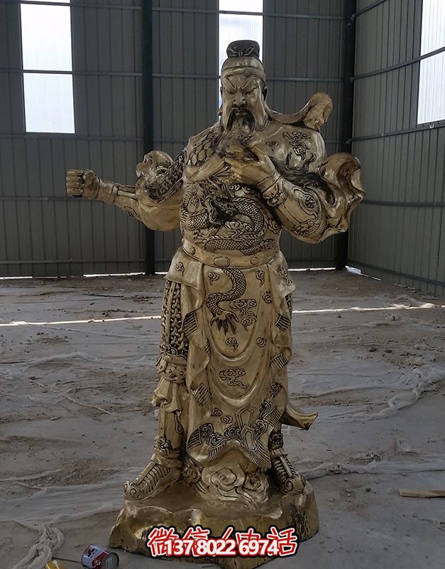 開(kāi)業(yè)大吉，關(guān)公佛像黃銅雕塑，招財(cái)進(jìn)寶
