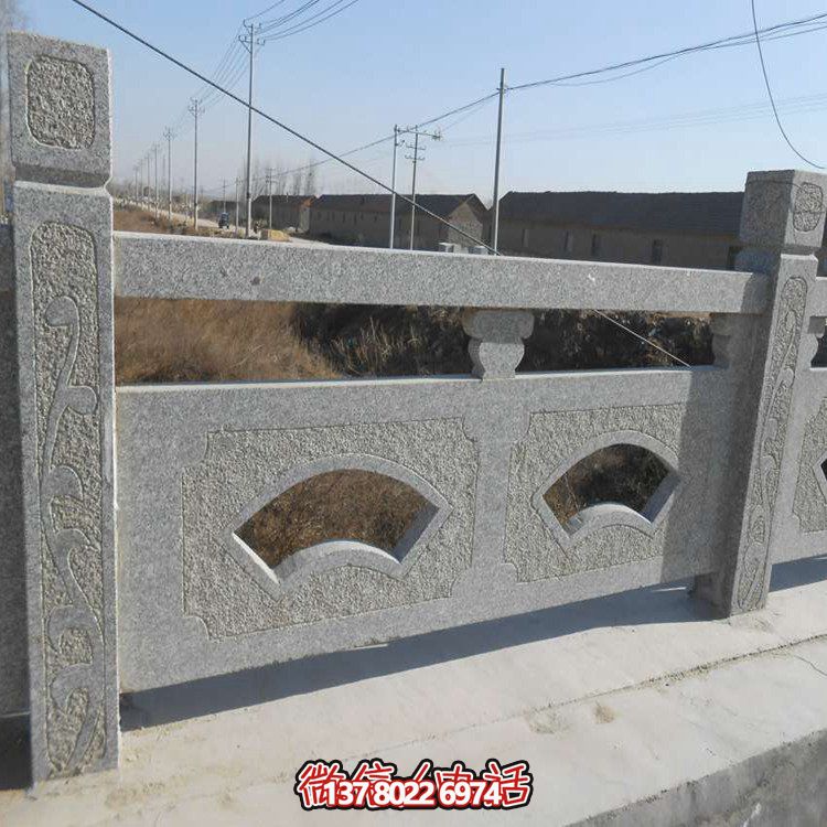 精美大理石護(hù)欄雕塑，讓戶外河道更加美觀