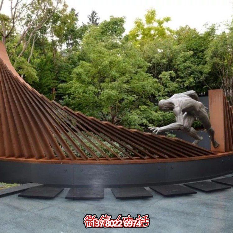 不銹鋼景觀雕塑，創(chuàng)意裝點(diǎn)公園戶外園林