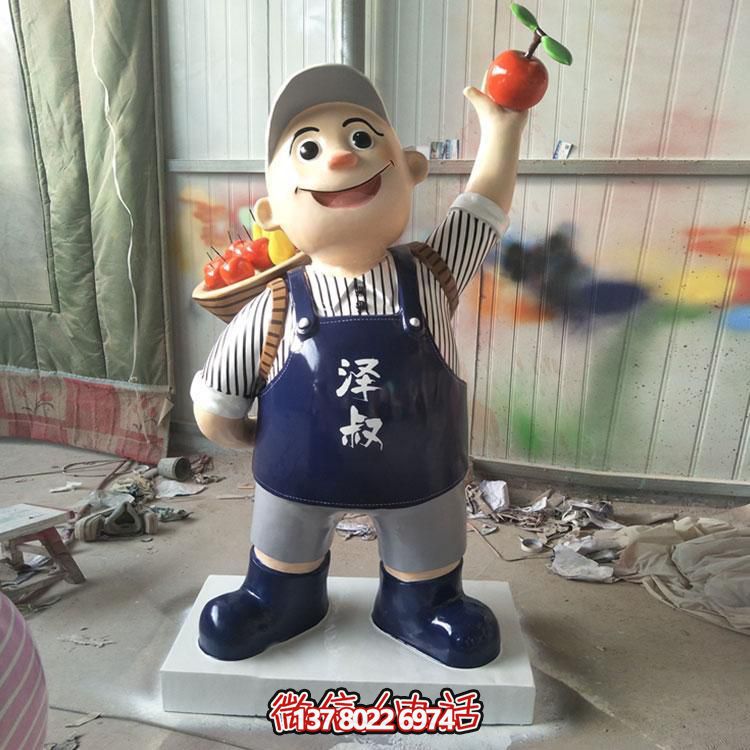 玻璃鋼彩繪擺件，點綴飯店酒店戶外廣場公園雕塑