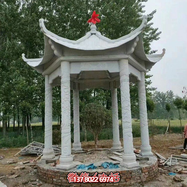 單層石涼亭，讓您擁有完美休閑空間