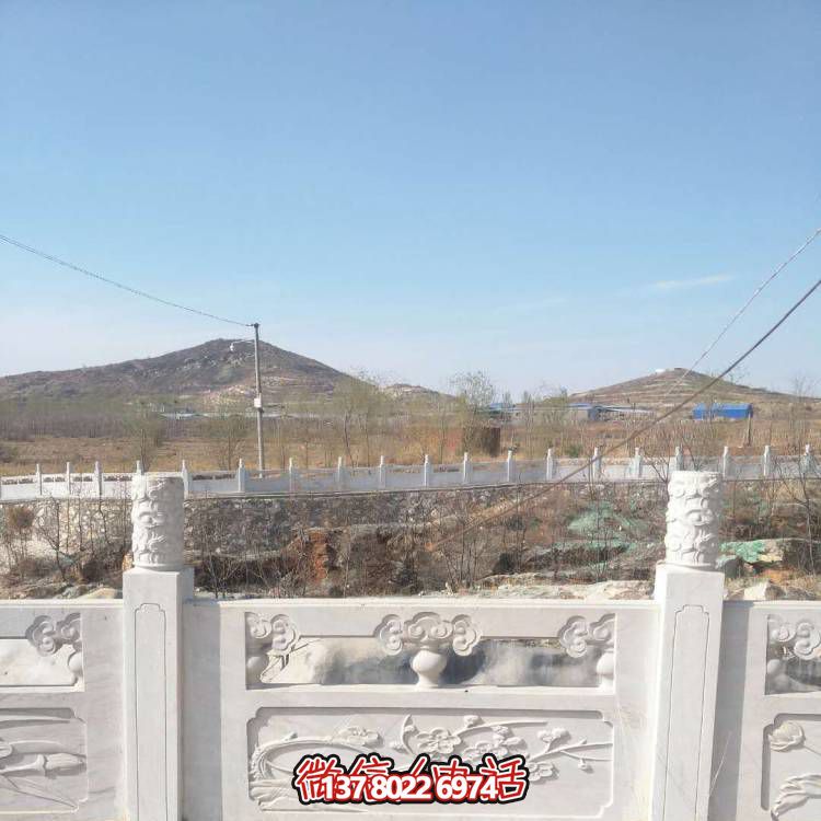 漢白玉防護欄桿，裝飾美化河道景區(qū)