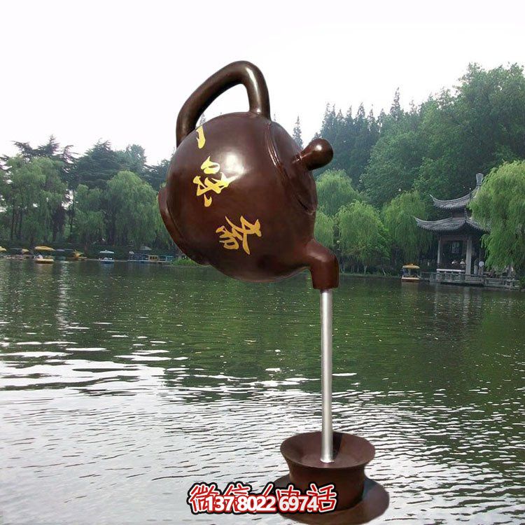 大型仿銅玻璃鋼懸空流水?dāng)[件，點(diǎn)綴園林景觀