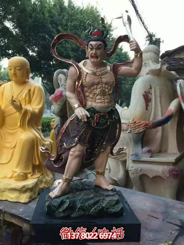 玻璃鋼八大金剛雕塑，護法神圣的守護