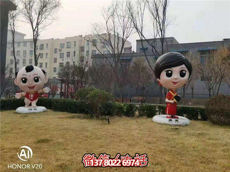 藝術(shù)玻璃鋼雕塑，點綴美麗園林景觀