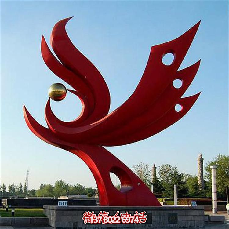 不銹鋼抽象景觀擺件，提升戶外廣場裝飾氣質(zhì)