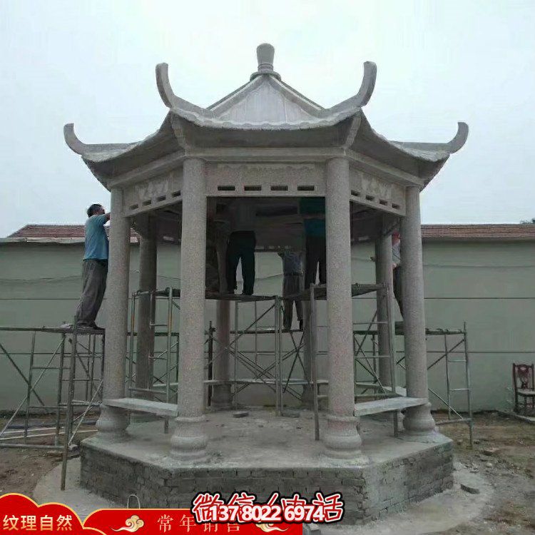 創(chuàng)意涼亭大理石雕塑，為戶外公園帶來獨(dú)特魅力