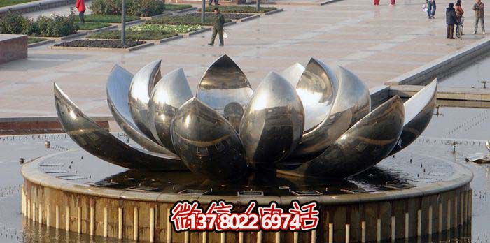 室外不銹鋼噴泉雕塑，讓廣場與公園更加美麗