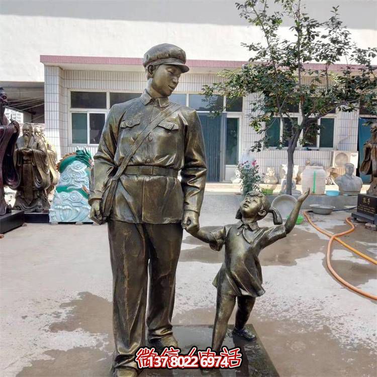 玻璃鋼雕塑，傳承名人精神，校園記憶經(jīng)典