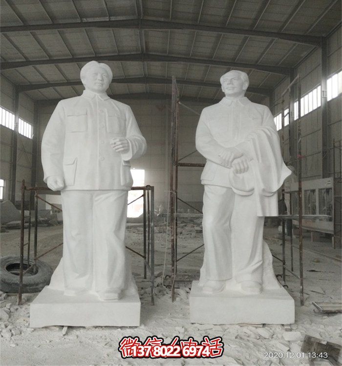毛澤東偉人雕像，大型漢白玉雕刻，適宜于廣場等場所