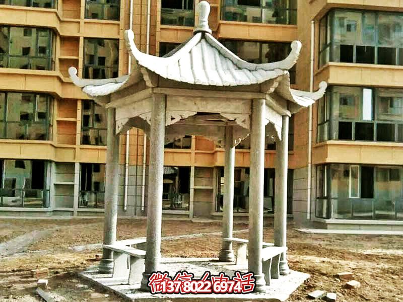 仿古建筑涼亭，為小區(qū)、公園、草坪提供休息雕塑美化