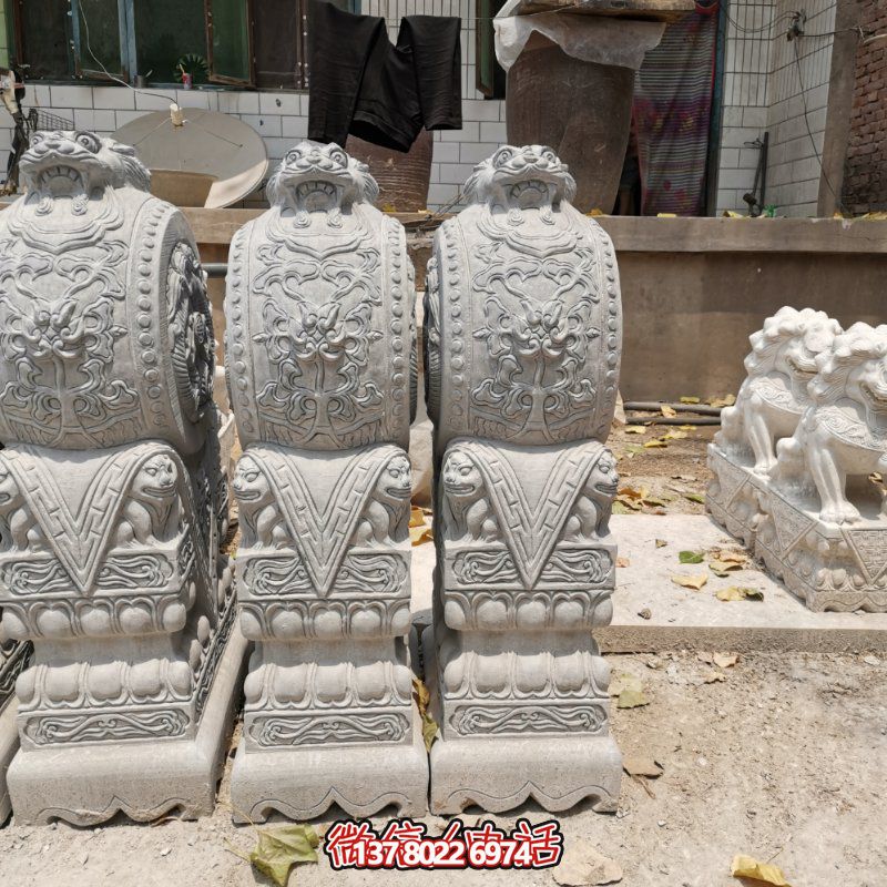精美古典石雕擺件，美化庭院景觀