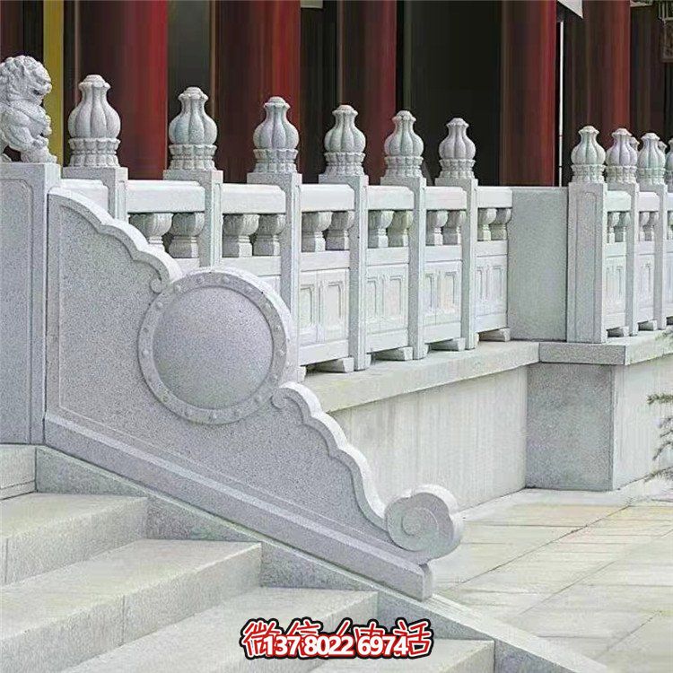 精美石雕欄桿欄板，點綴景區(qū)景點，增添園林雕塑之美