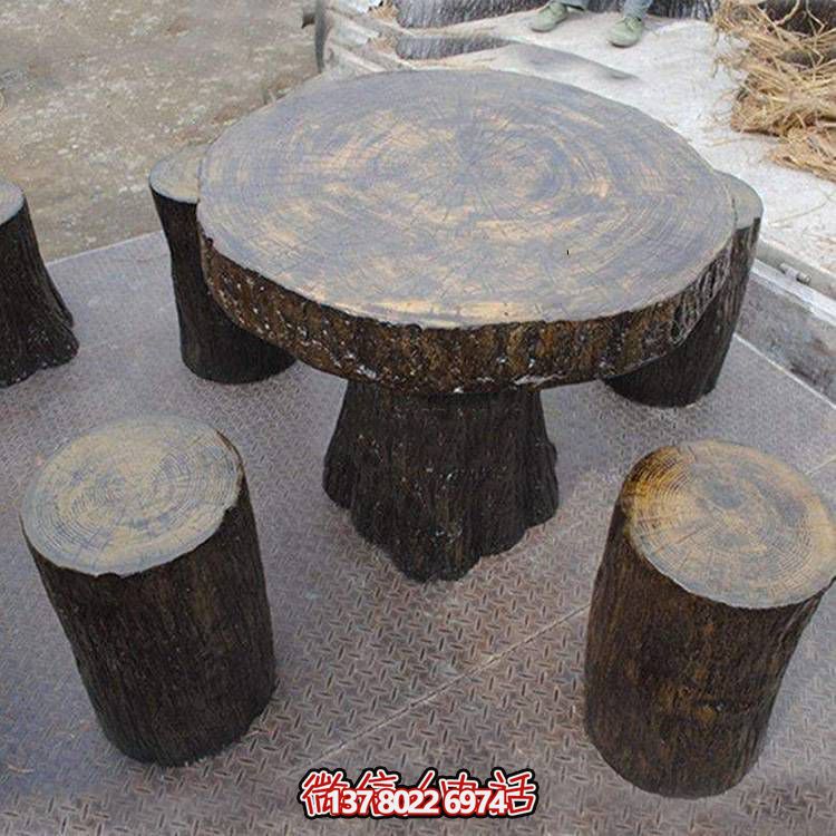 玻璃鋼樹木仿真凳子，為公園戶外空間提供美觀休閑