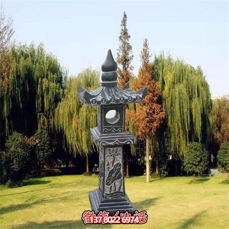 精美青石石雕石燈景觀擺件，裝點你的戶外庭院