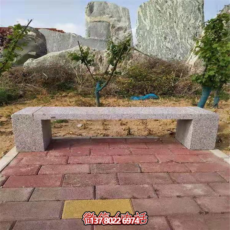 花崗巖長(zhǎng)形石凳，裝飾您的小區(qū)公園