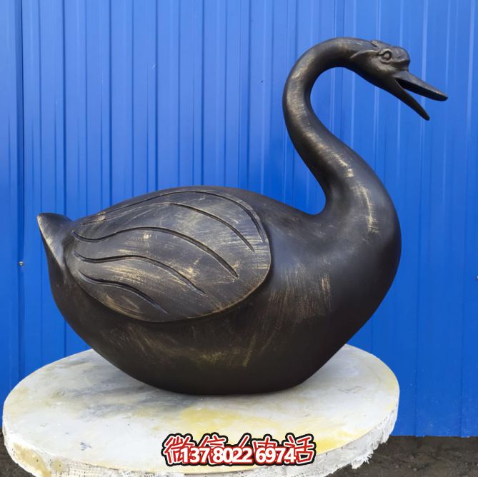 不銹鋼雕塑，休息時讓湖邊更美麗——天鵝雕塑