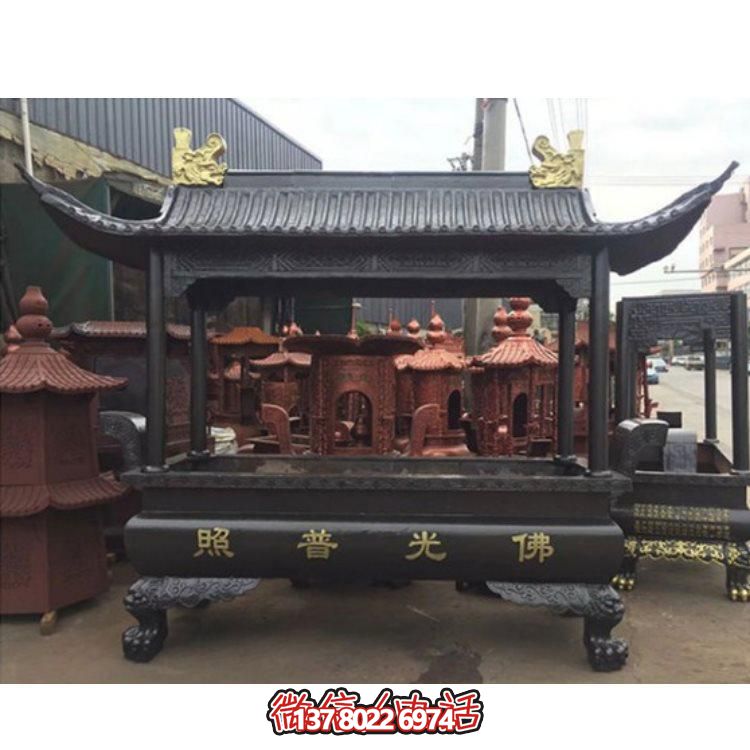 精美銅雕香爐，裝點(diǎn)您的景區(qū)、寺廟、戶外