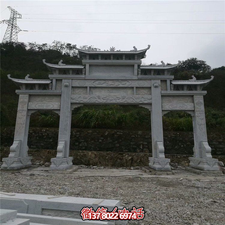 大型石雕牌坊，給你一個美麗的家園