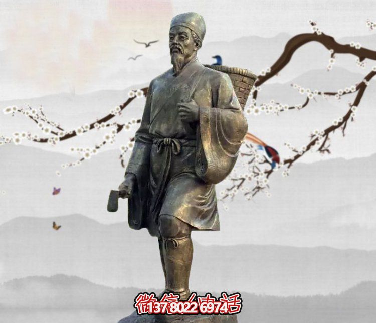 雕塑李時珍的傳奇，緬懷古老的采藥文化