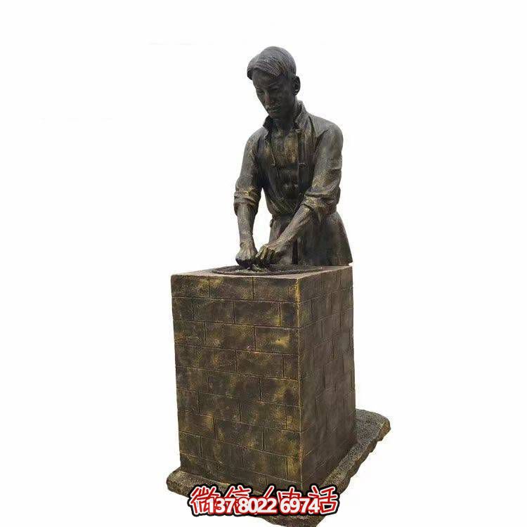 玻璃鋼仿銅戶(hù)外園林景觀(guān)創(chuàng)意園林人物民俗小品