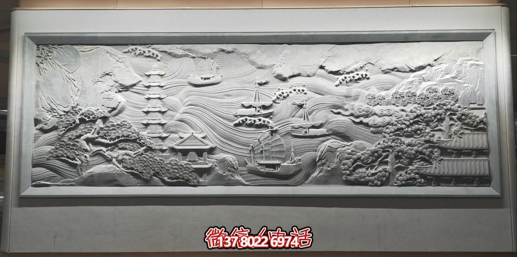 古韻山海景，帆影塔光共逸興
