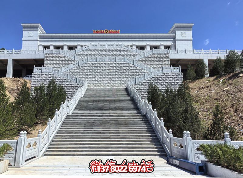 花崗巖露臺石雕步梯、欄桿欄板